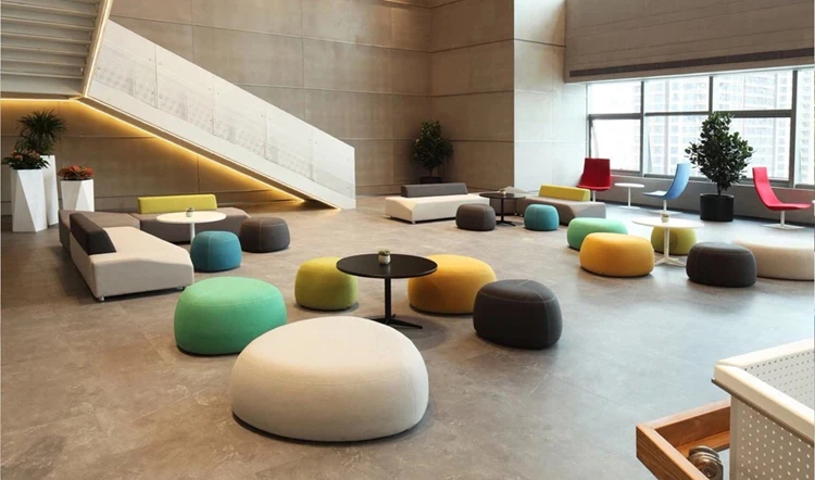 Customized Colors Modular Public Stools Seating Office Combination Meeting Sectional Sofa Set