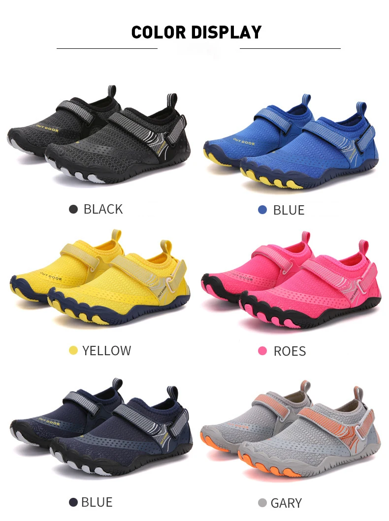 Children Anti Slip 5 Fingers Wading Shoes Beach Aqua Shoes Quick Dry Barefoot Upstream Surfing Slippers Hiking Water Shoes Kids
