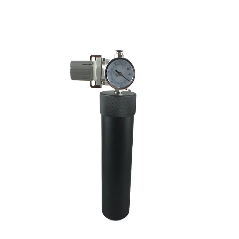 Pneumatic Syringe 330ml Pressure Gauge Silicone Sleeve Barrel Glue