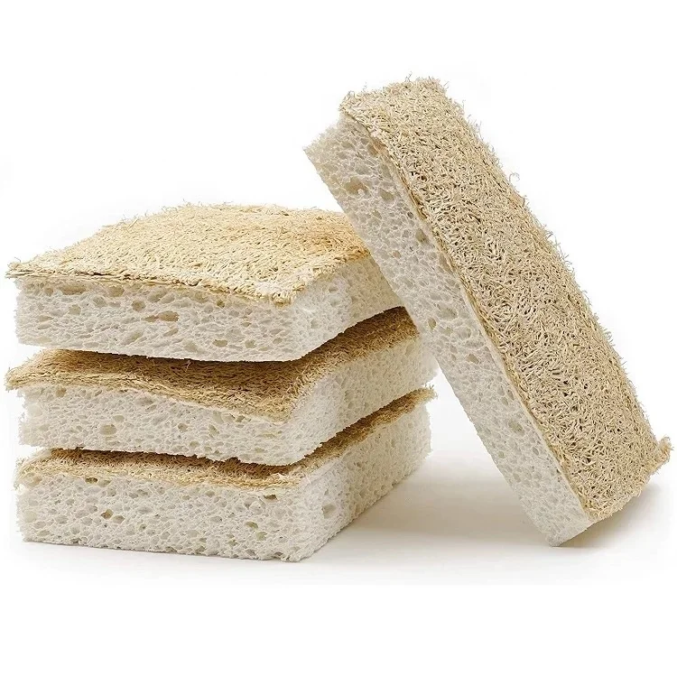 Cheap Dried Loofah Natural Eco Friendly Dish Washing Sponge Brush Scrubber Recycled Loofah Dish