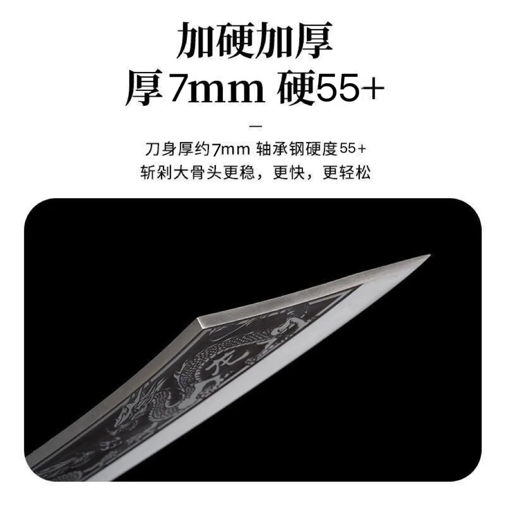 Dragon Butcher Knife Ultra Sharp Chef Knife Hand Forged Meat Cleaver
