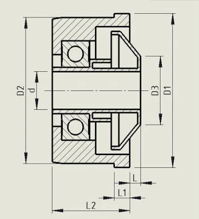 Bearing Housing And Steel Conveyor Roller Bearing End Cap For Conveyor ...