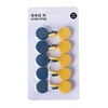 Blister pack, deep blue and yellow