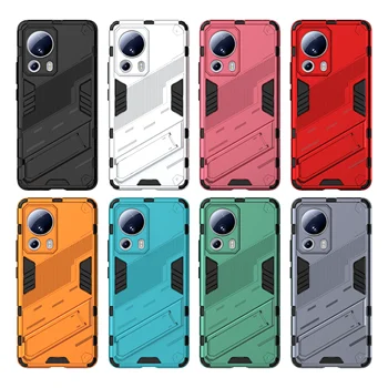 2-in-1 Trendy Punk Style Phone Case for Xiaomi 13 Lite 5G Enhanced Protection Unique Mobile Cover Made of Durable PC Material