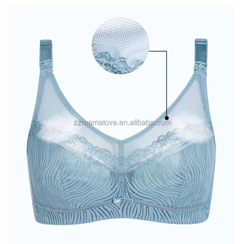 Wireless Fashion Big Size Lace Maternity Bra Breastfeeding Bra For