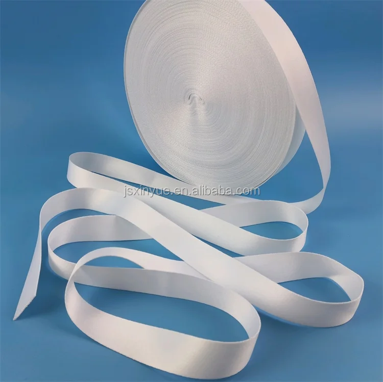 50mm White Polyester Ribbon for Sublimation, Blank Sublimation Ribbon