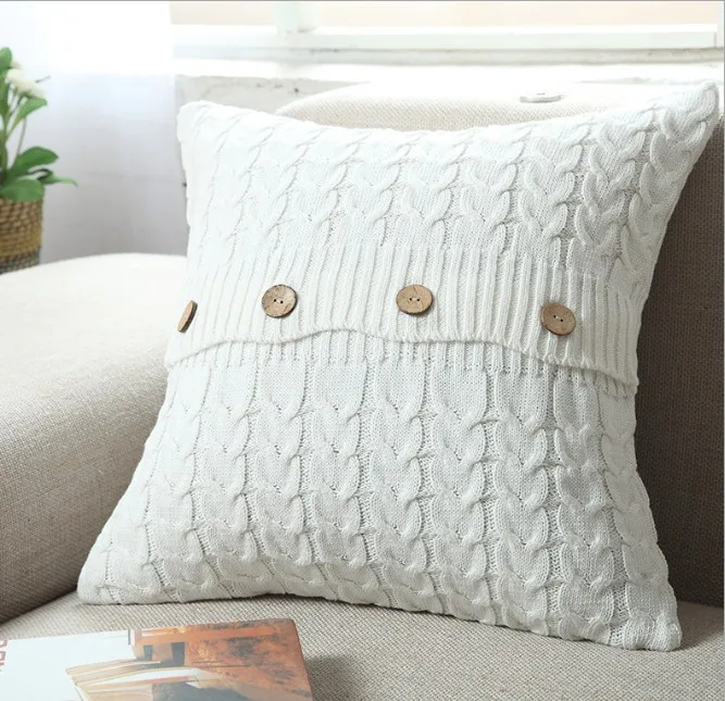 knit throw pillow covers