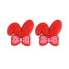Rabbit ears Focal bead Scarlet Red SA208