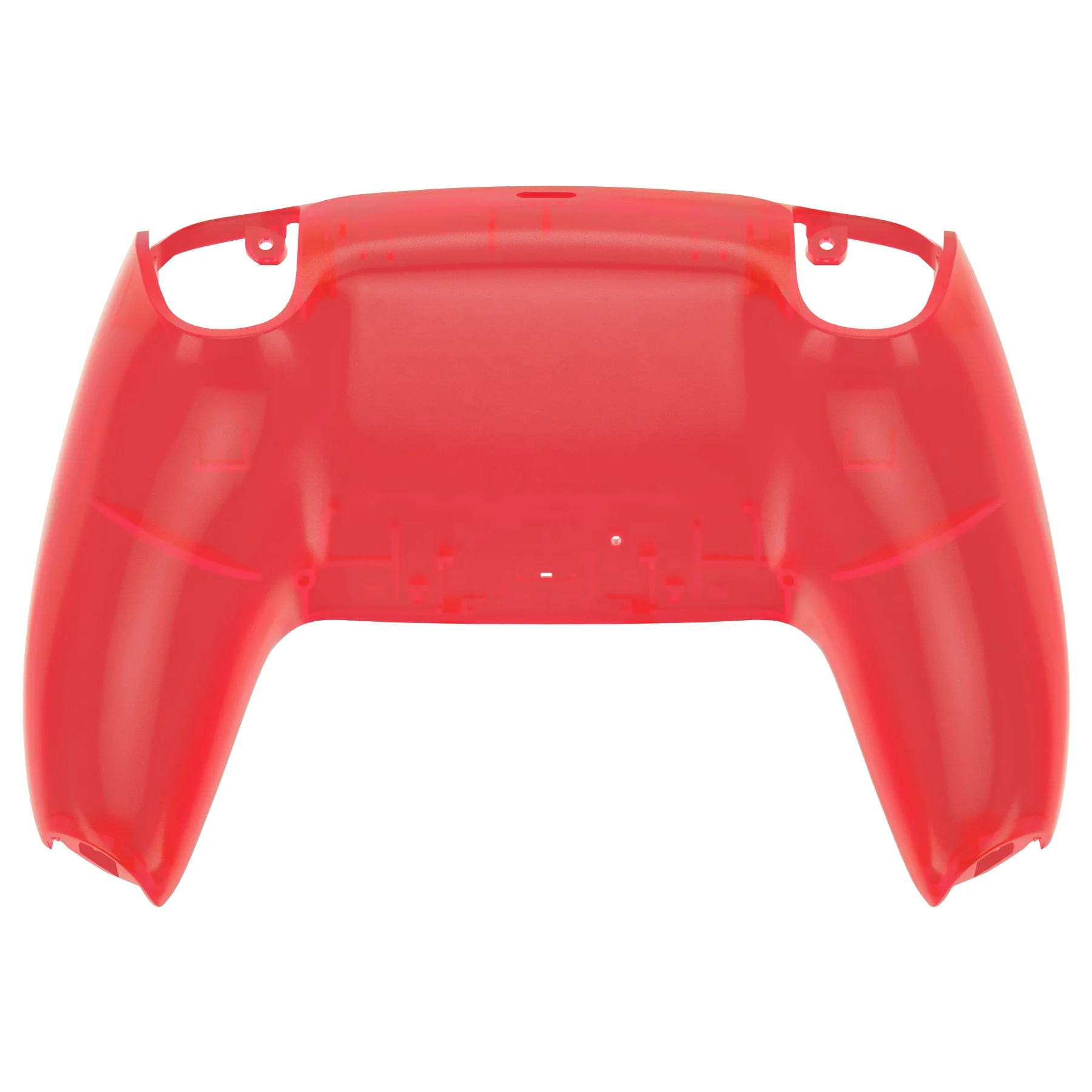 EXtremeRate Clear Red Custom Replacement Back Shell for PS5 Controller