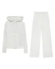 Top in albumina + pantaloni a gamba larga