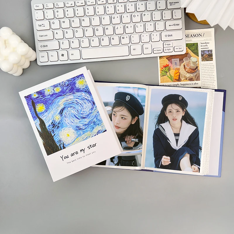 Высококачественный 6-дюймовый фотоальбом для хранения двухсторонняя внутренняя страница 1 карман коллекционная карточка и почтовая марка