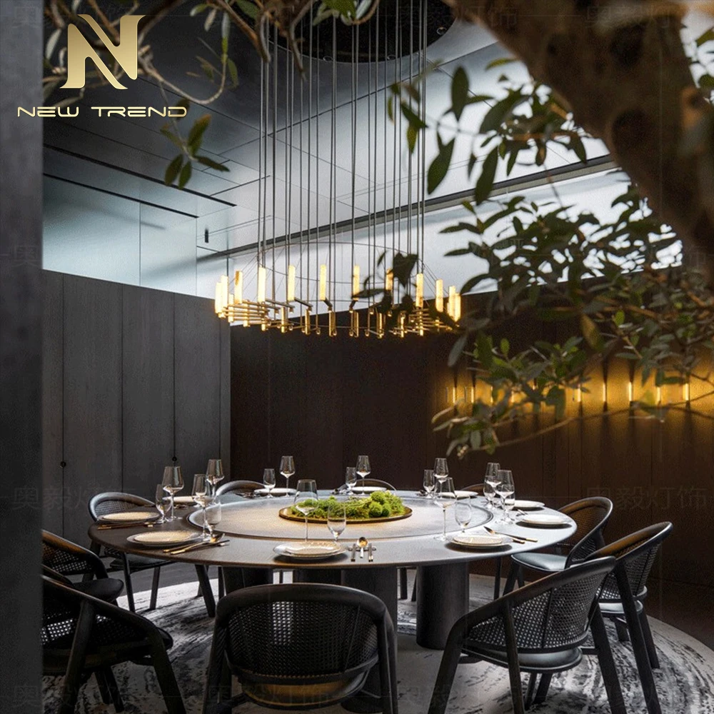 CPL-490Bespoke Modern alabaster Pendant Light Custom Onyx Chandelier for Hotel Banquet Hall Luxury Lobbies