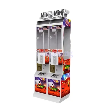 1 person Coin Operated Games mini claw crane machine plush candy toy game machine Small claw machine