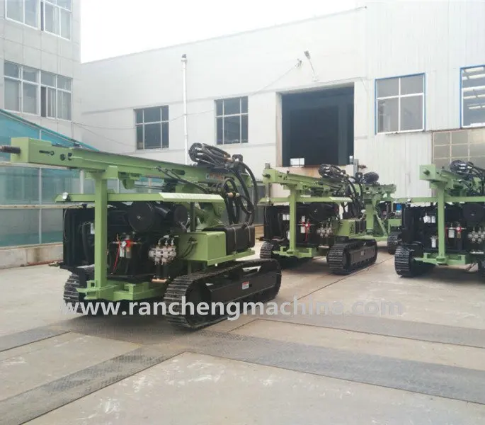 Rc130y Hydraulic Crawler Pile Drilling Rig - 30m Screw Solar Pile Driver