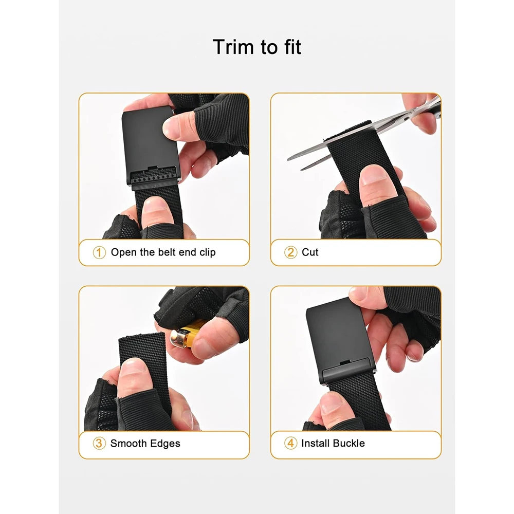 Breathable Wear-resistant Lightweight Nylon Web Work Belt with Quick Release Buckle High-quality Tactical Belt