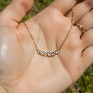 925 Sterling Silver Lab Grown Diamond Pendant Necklace for Women Demi Fine Jewelry Custom Design Factory Wholesale