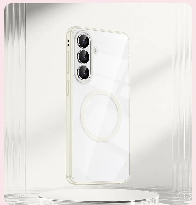 product tpupc phone case with shockproof anti scratch frosted magnetic phone bumper wireless charging phone case for samsung s26-10