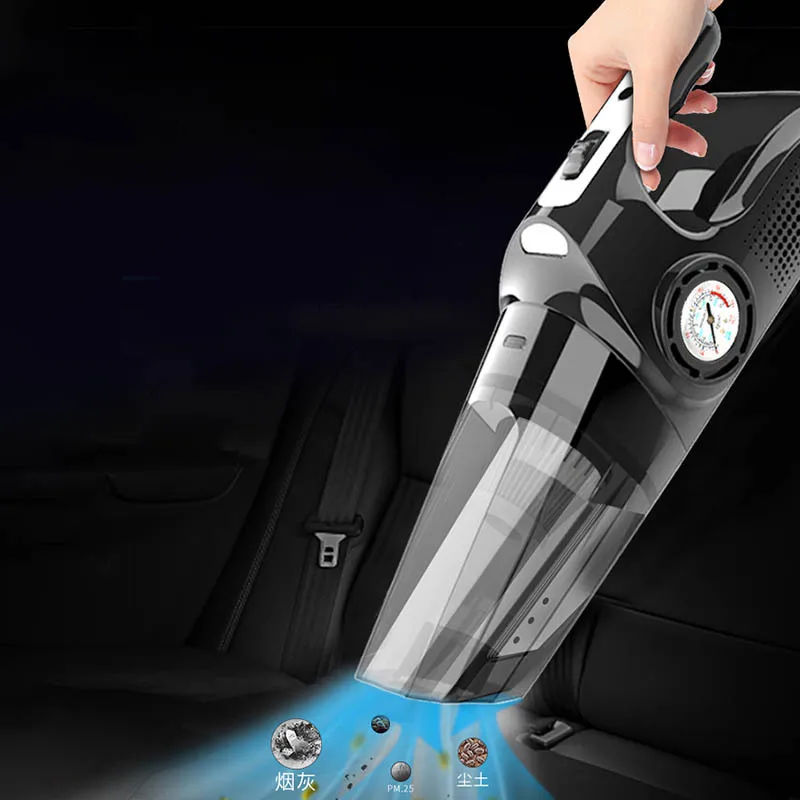 Wet and Dry Handheld Vacuum Cleaner Car Tire Inflators Pump Wireless Car Vacuum Cleaner Air Pump