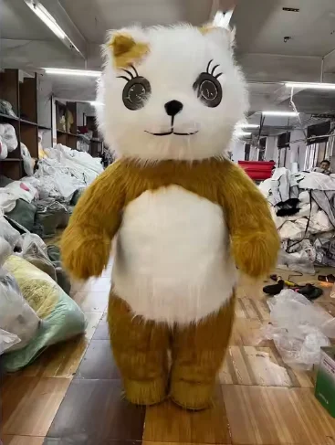 Custom Handmade Furry Giant Adult Inflatable cat Cartoon Mascot Costume for Cosplay 2m/2.6m Inflatable cat Suit Costumes