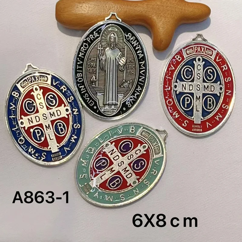 Medalla De San Benito, un Poderoso Amuleto Religioso , Medalla Cruz San Benito/ San Benito Medal