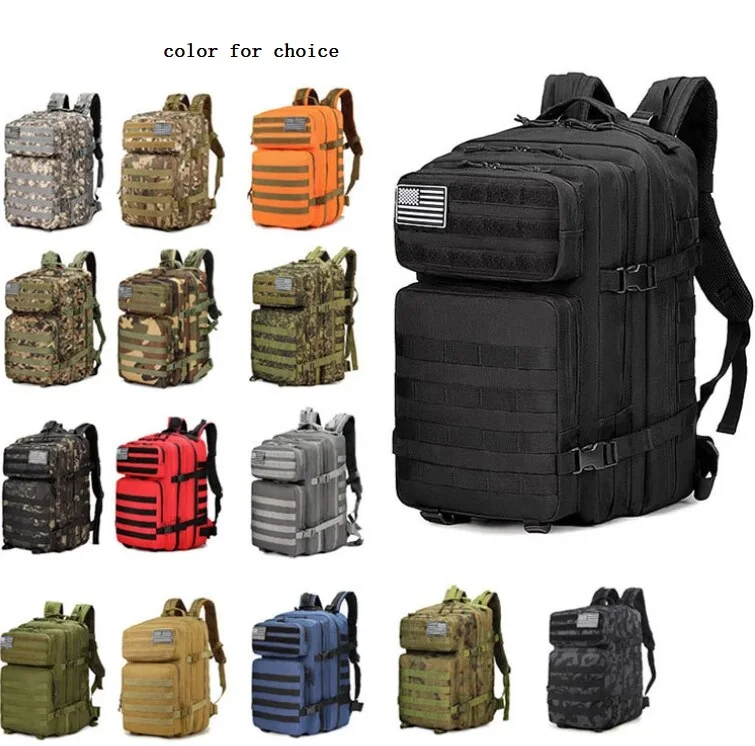 Outdoor Go Bag Survival Gears 72 Hours Camping Backpack Tactical ...