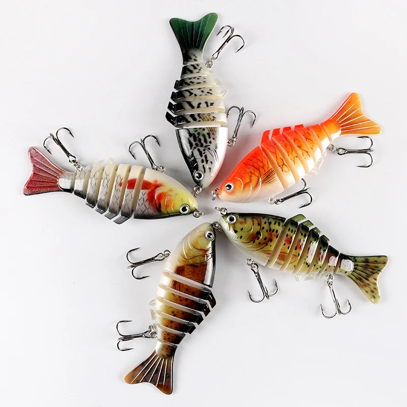 7 segment multi-jointed fishing lure Multi jointed suitable for bass Multi jointed fishing lure -