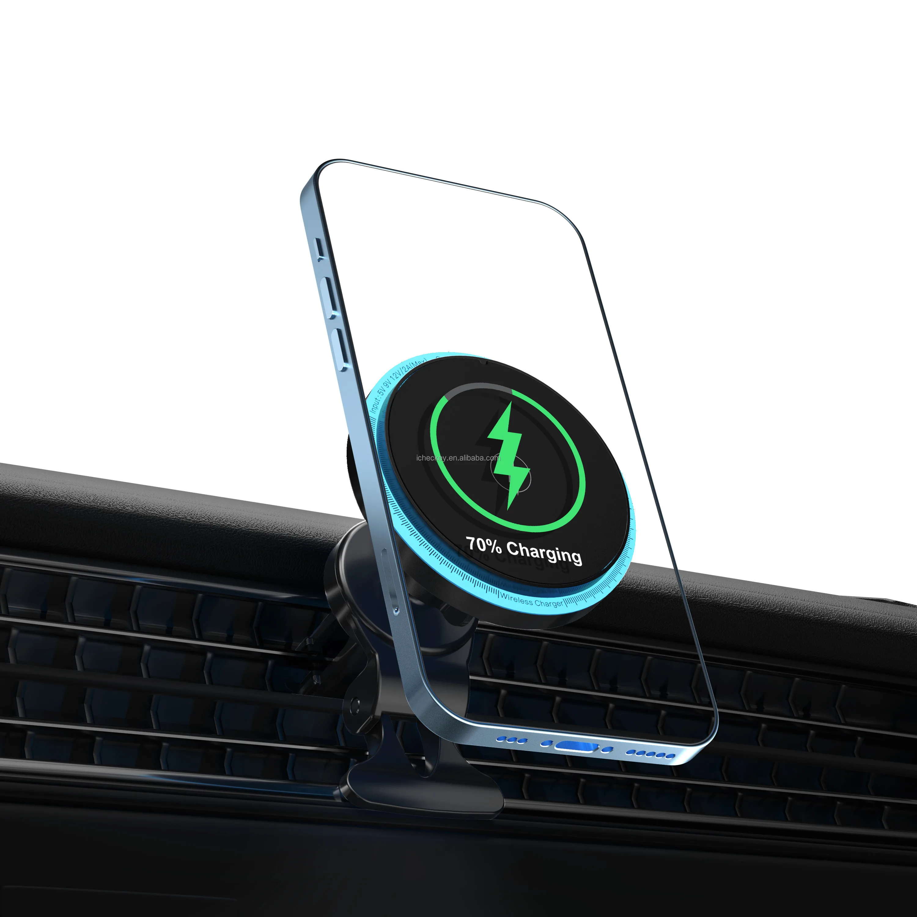 15w Quick Car Wireless Charger Power Supply Magsafes Car Mount