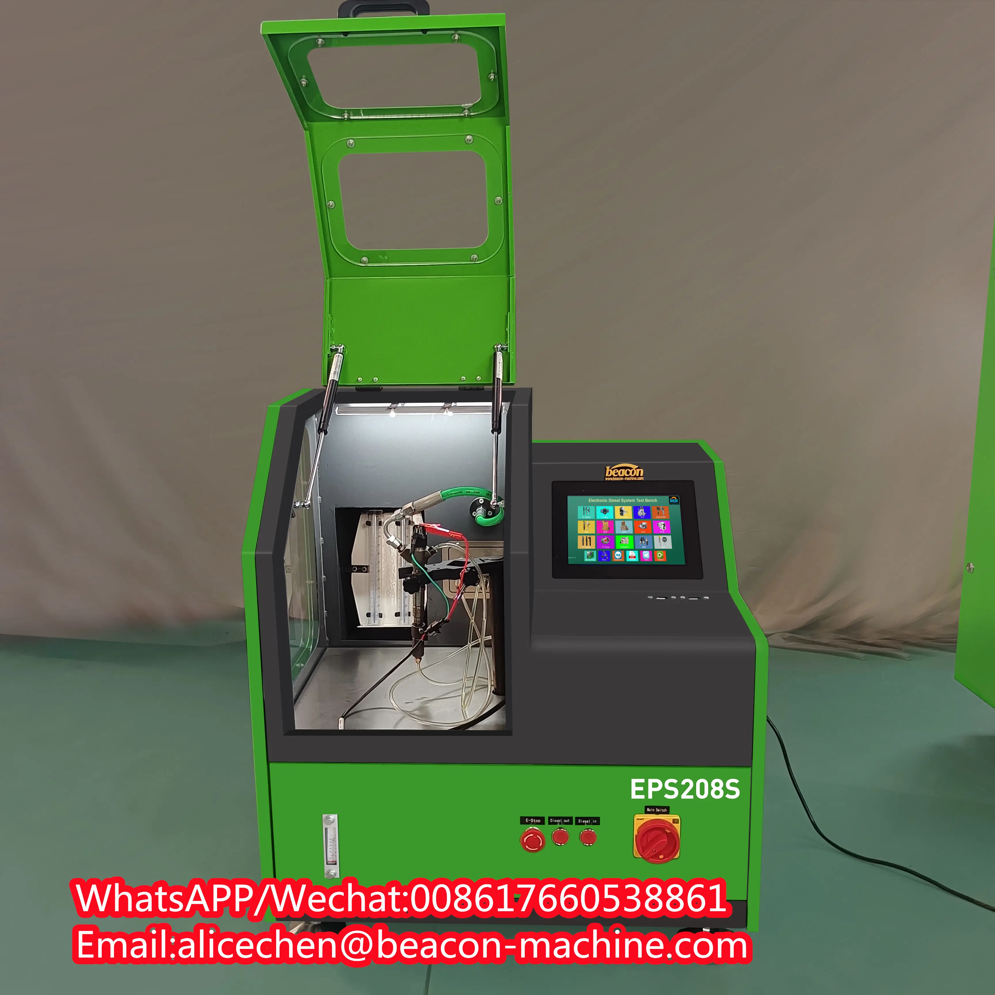 CRDI Common Rail Diesel Peizo Injector Coding Test Bench Diesel Fuel Injector Repair Service Machine EPS208S
