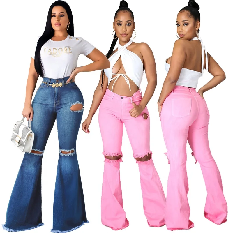 Shop Our Collection of Flare Boot Cut Jeans Ripped Denim