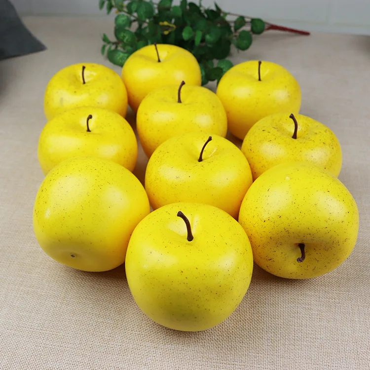 Geflschte Frucht knstliche lebensechte rote Apfel Simulation grne pfel  Frchte fr Home House Kitchen Party Dekoration