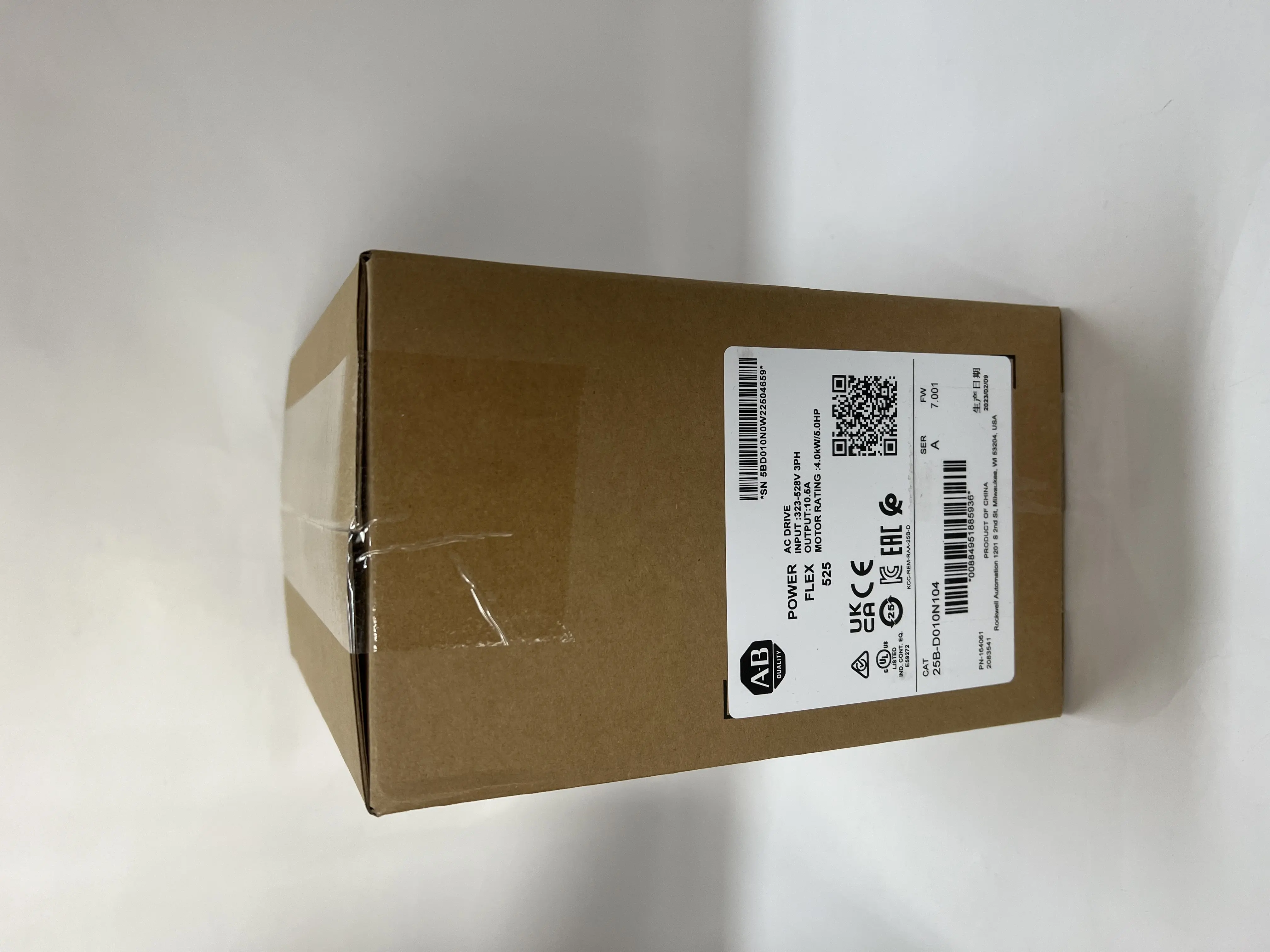 Allen-Bradley PowerFlex 525 AC Drive 25B-D010N104 Allen-Bradley PowerFlex 525 AC Drive 25B-D010N104