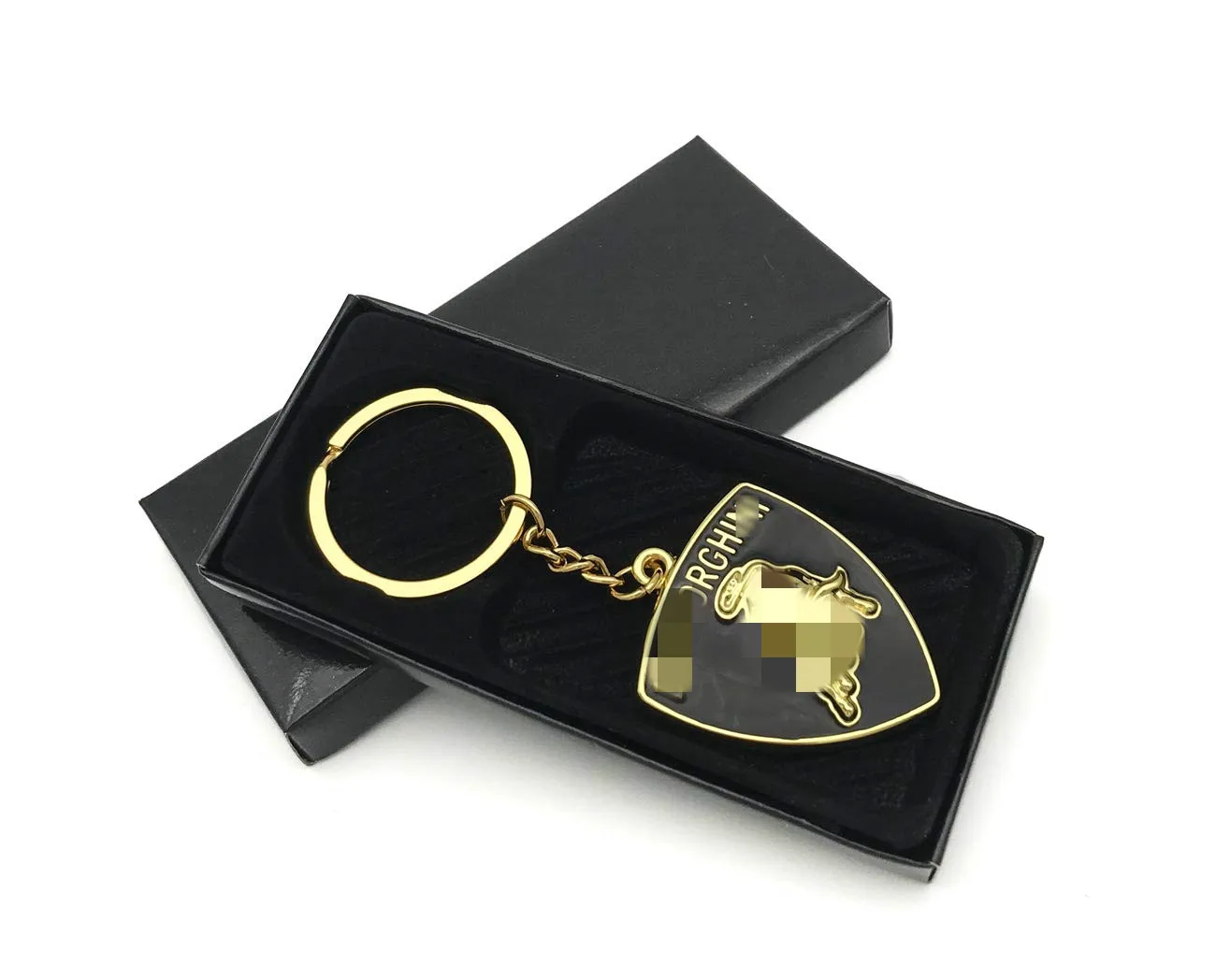 Automotive Luxury Car Logo 3d Relief Metal Emblem Key Chain Key Ring