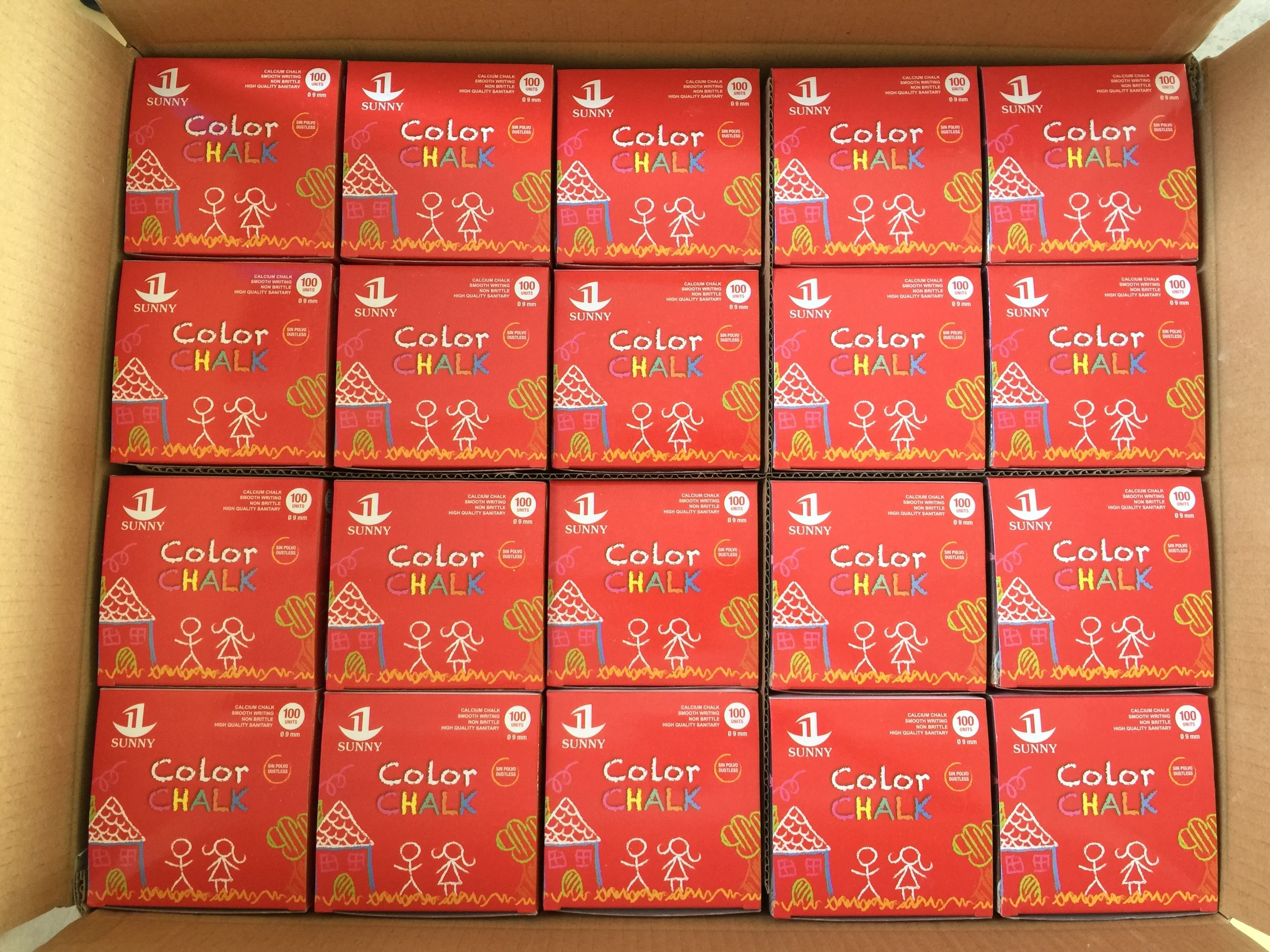 High Quality Color Writing Chalk With Box