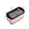Pink-Plastic lunch box Without inner liner
