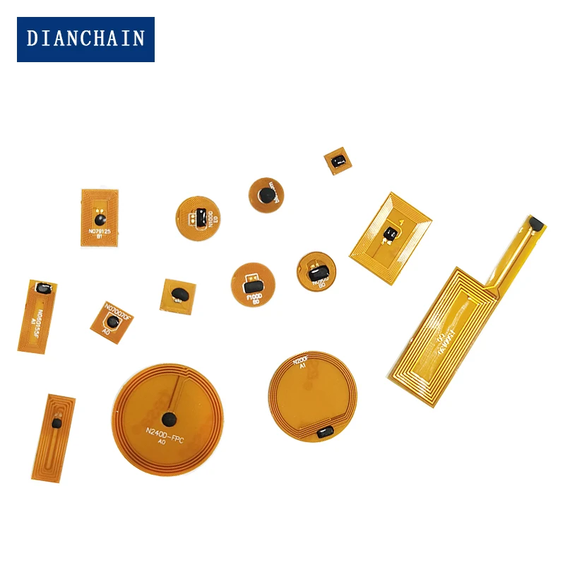 Passive Rfid Soft 10Mm Label Microchip FPC NFC Tag
