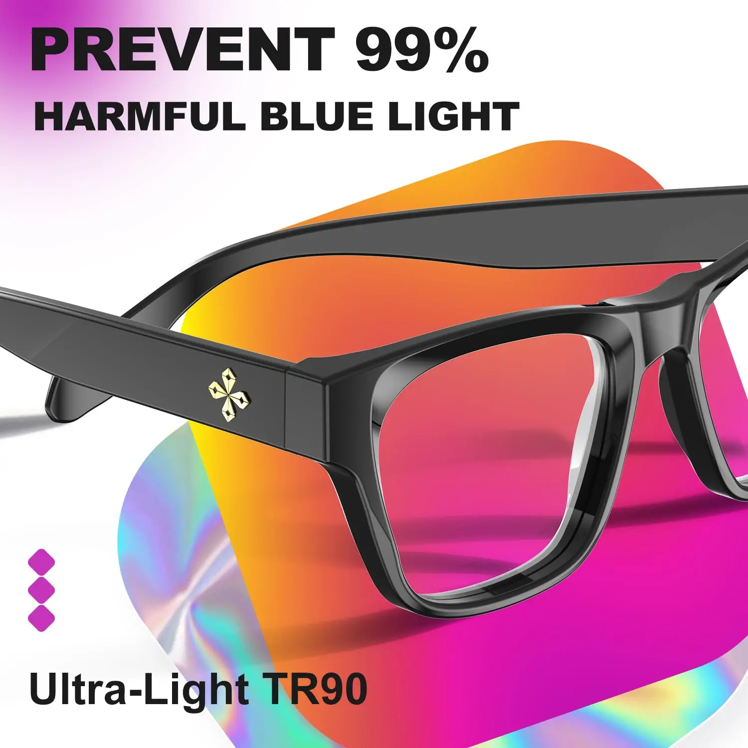 Visoone Light Weight Blue Light Blocking Glasses Frame Vision Protector Men Women Bona Buy