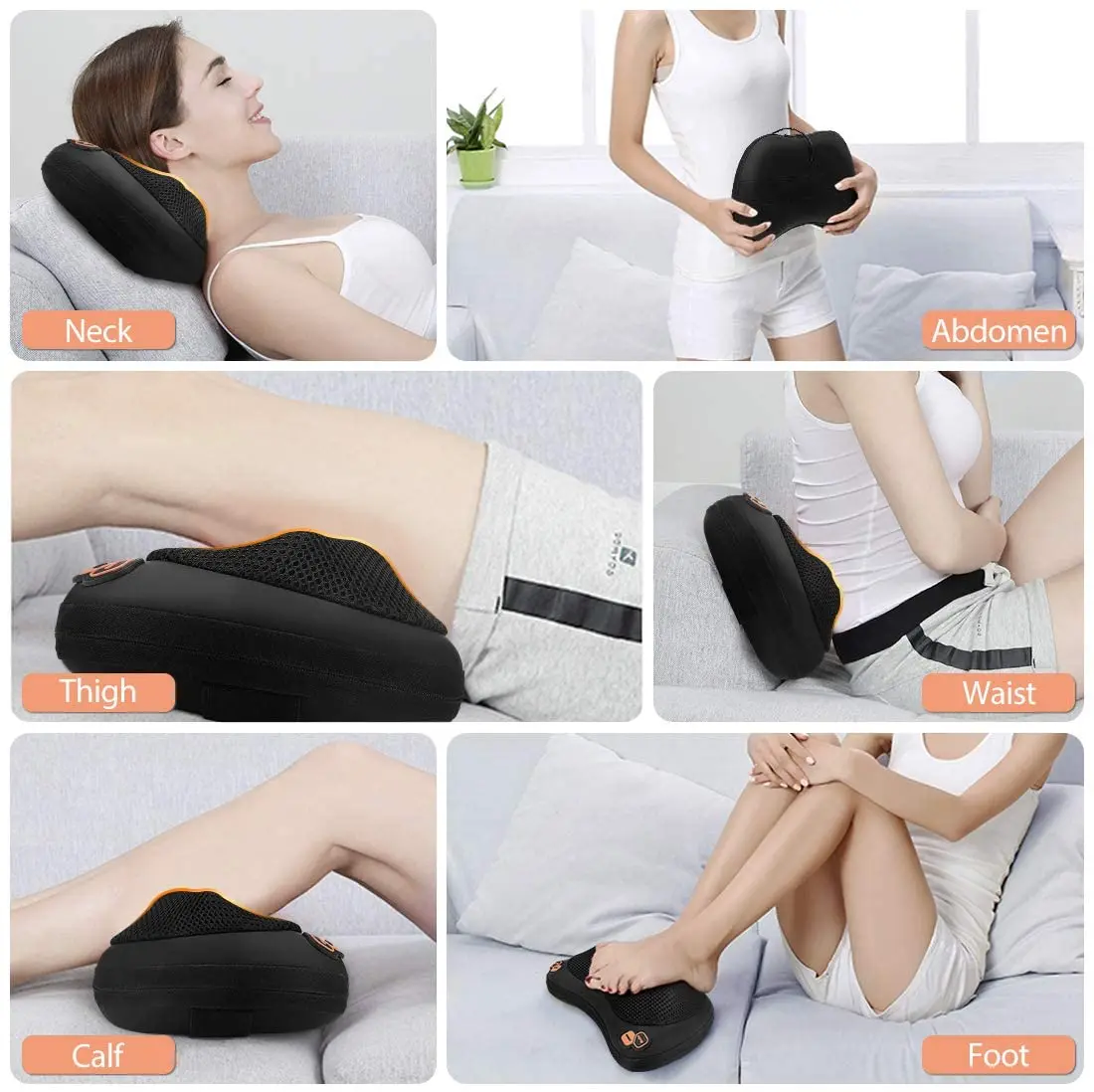 Подушка массажер Massager Neck kneading