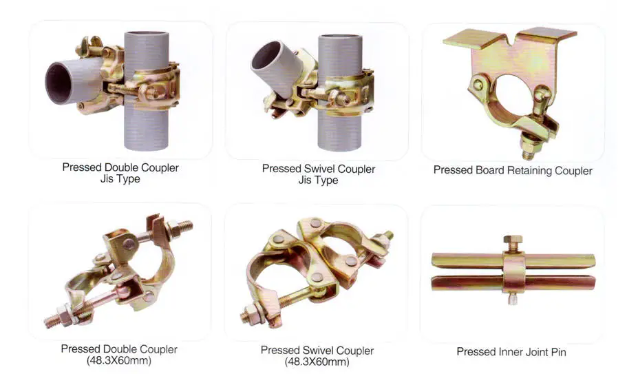 Tube Clip Scaffolding Pipe Cross Joint Japanese Type Pressed Swivel Clam