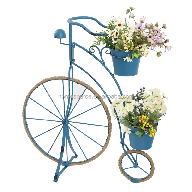 Country Retro Creative Hemp Rope Iron Bicycle Shape Flower Stand Ornaments Gardening Home Groceries Window Decoration 1JFS01 (6).jpg