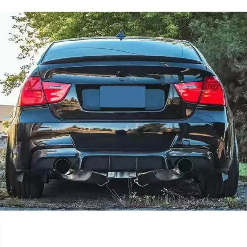 Diffuseur Mp Tuned E90 E91 Noir Brillant Diffuseur Arrière Noir Brillant BMW Série 3 E90/E91 2004-2013 - Pour Pare-chocs M Sport - MpTuned Mp Tuned Bmw