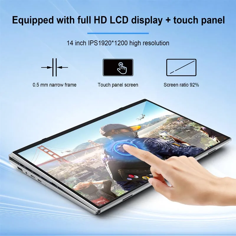 HL140S 2 in 1 Laptop Tablet - 14 Inch Netbooks Laptop Computer