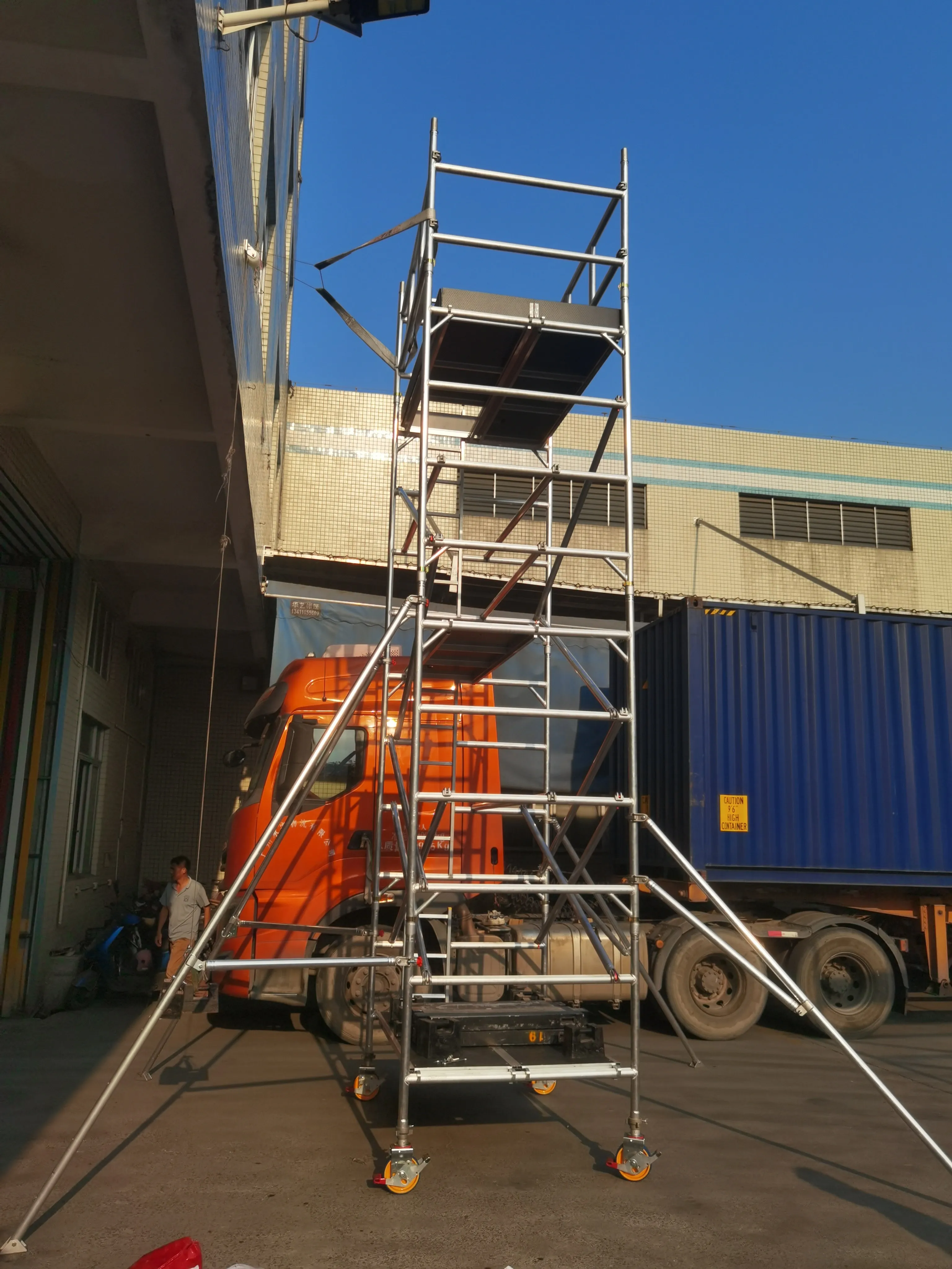 Kingbridge Construction 6M Height Mobile Aluminum Scaffold Tower Simple ...
