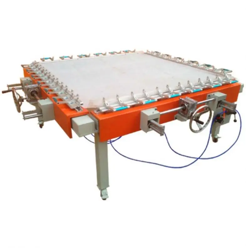 TEBAK Cheap Convenient and Flexible Operation Pneumatic Silk Mesh Screen Manual Stretcher Stretching Head