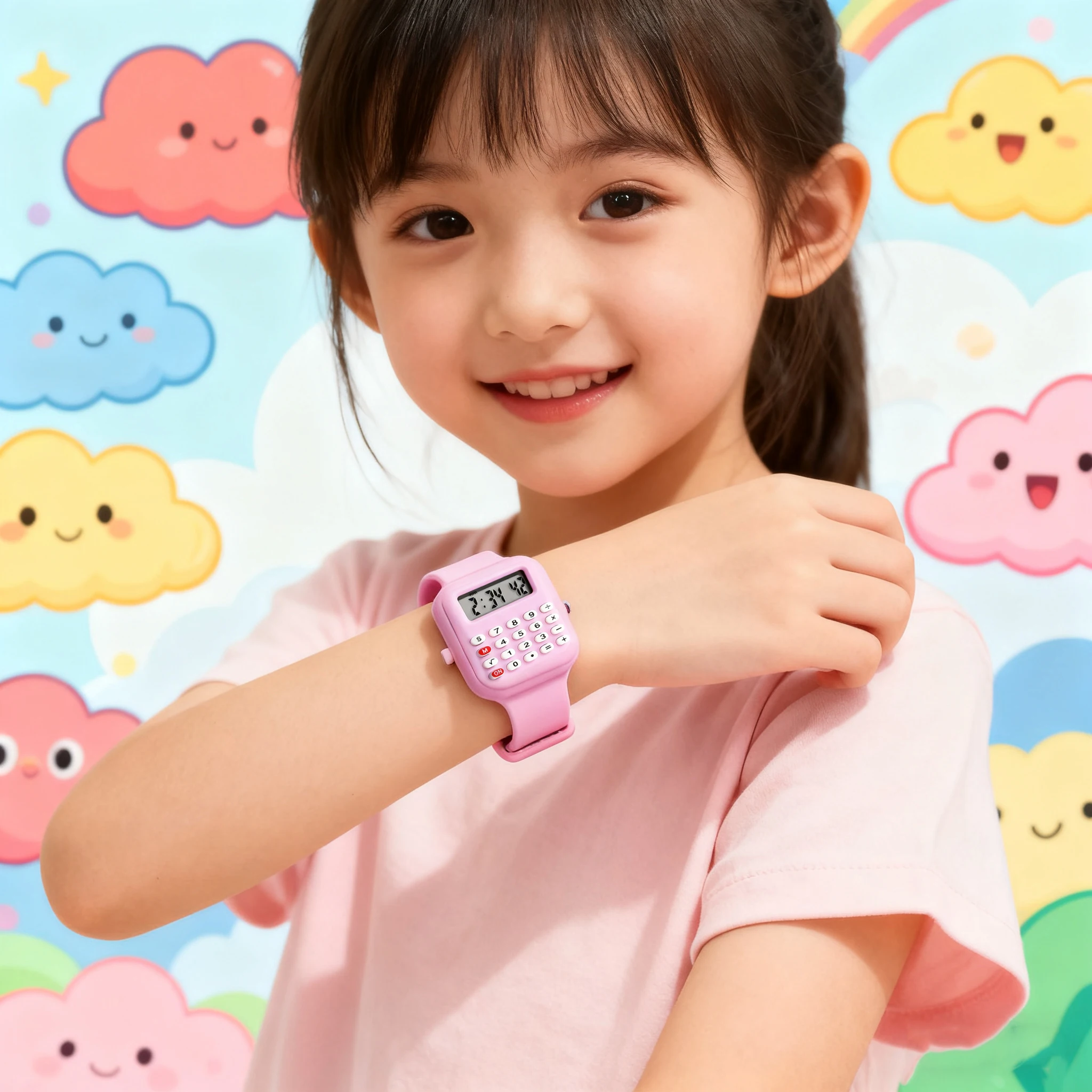2025 Kids Multifunctional LED Calculator Watch