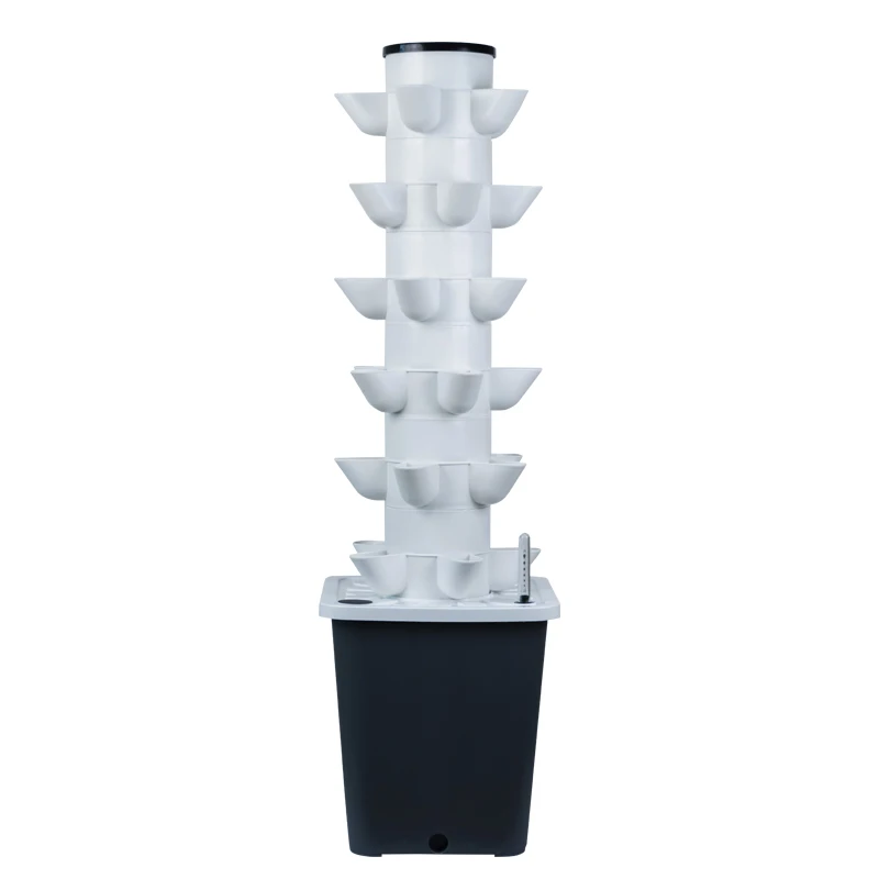 Vertical Farming 18 30 Plants Sites Vertical Hydroponic System Tower with Pump and Water Tank