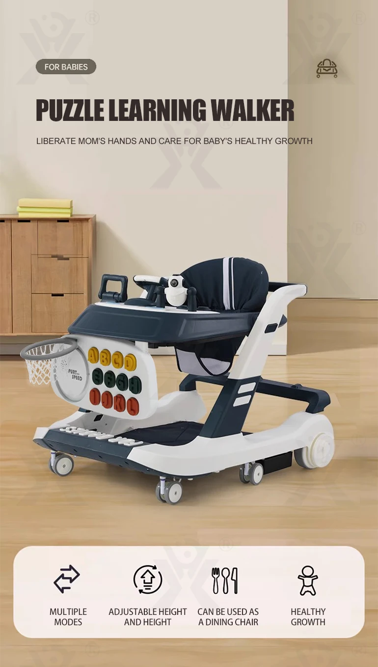 Learn To Walk  In A Scientific Way To Prevent Bow Legs With Musical Baby Walker main image 1
