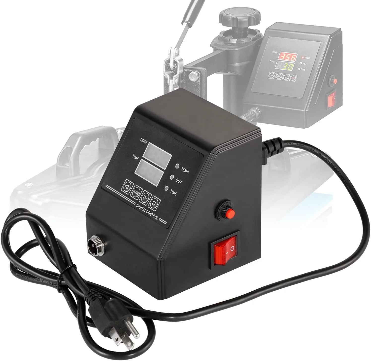 MIDA Heat Press Control Box Replacement Digital Panel Accessory Machine 1400W Temperature Controller 110V Attachment