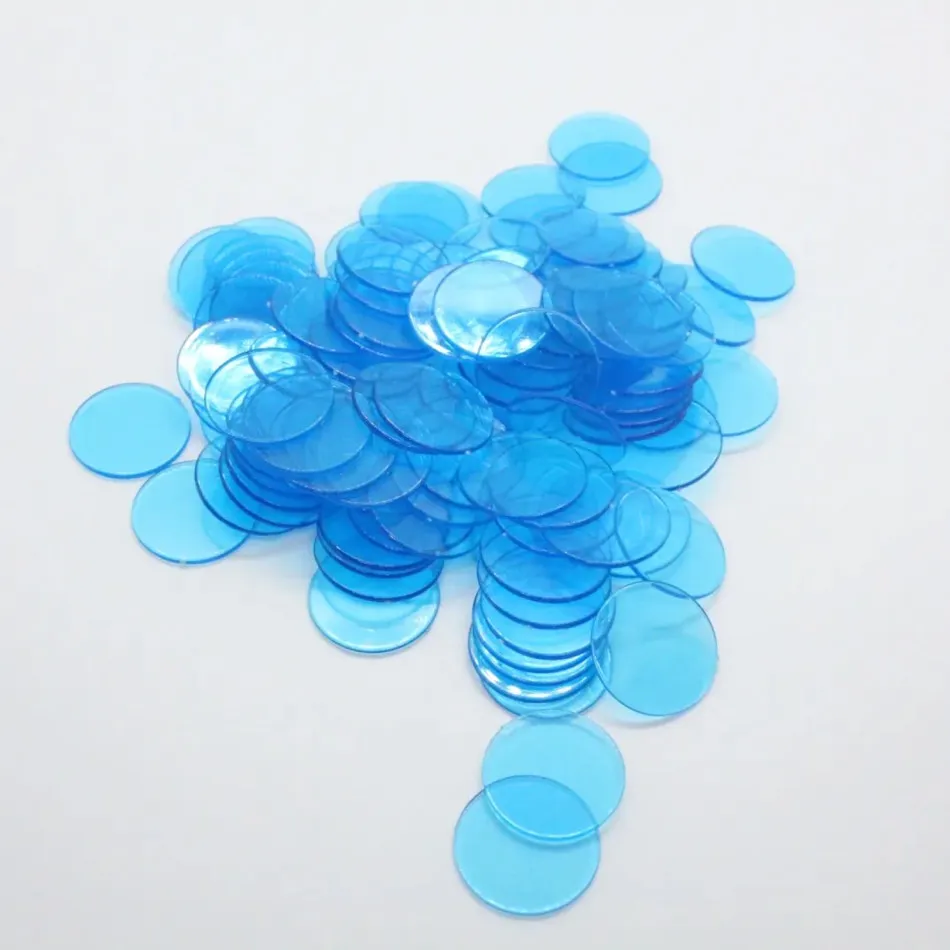 300pcs 6 Colours 3/4 Inch Pro Count Bingo Chips Markers for Bingo Game Cards