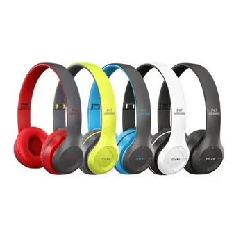 Wireless P47 Earphone for Mobile Phone Bluetooth Gaming Sports Headset P9 Noise Cancelling Original BT 5.0 Headphones