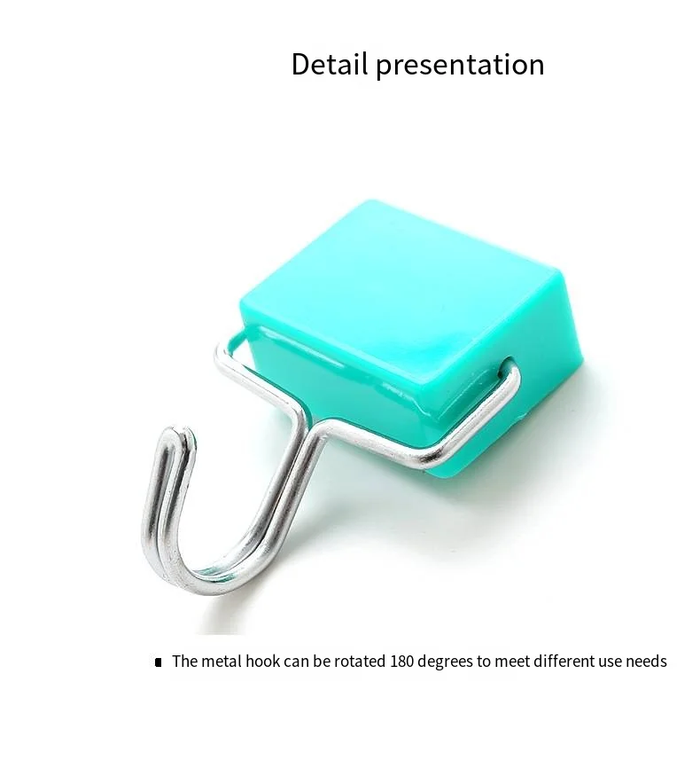 Japanese creative super suction magnetic hook microwave refrigerator without trace hanging magnet hook nail free details